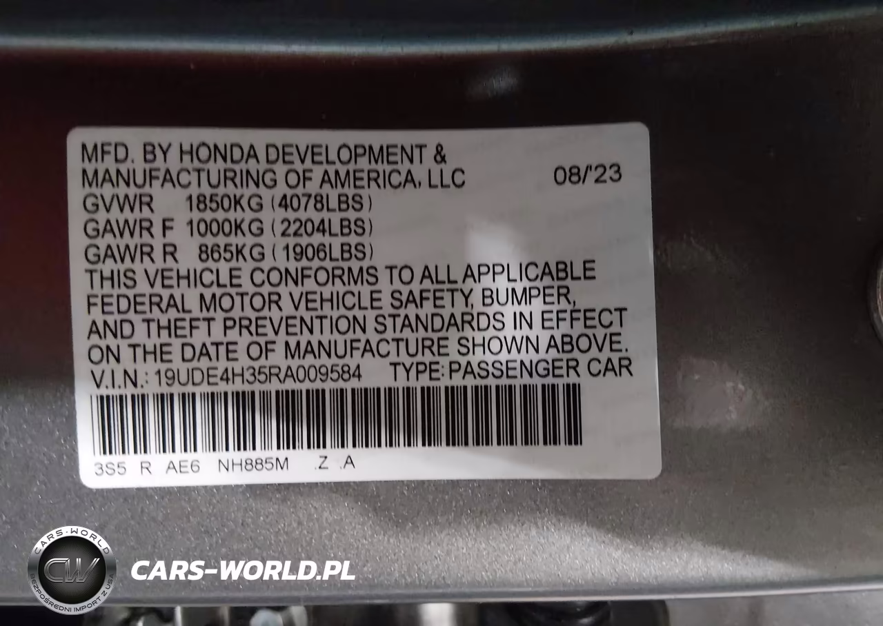 2024 Acura Integra A-Spec VIN:19UDE4H35RA009584 - 9