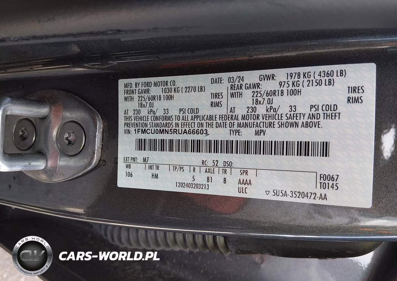 2024 Ford Escape St-Line VIN:1FMCU0MN5RUA66603 - 9
