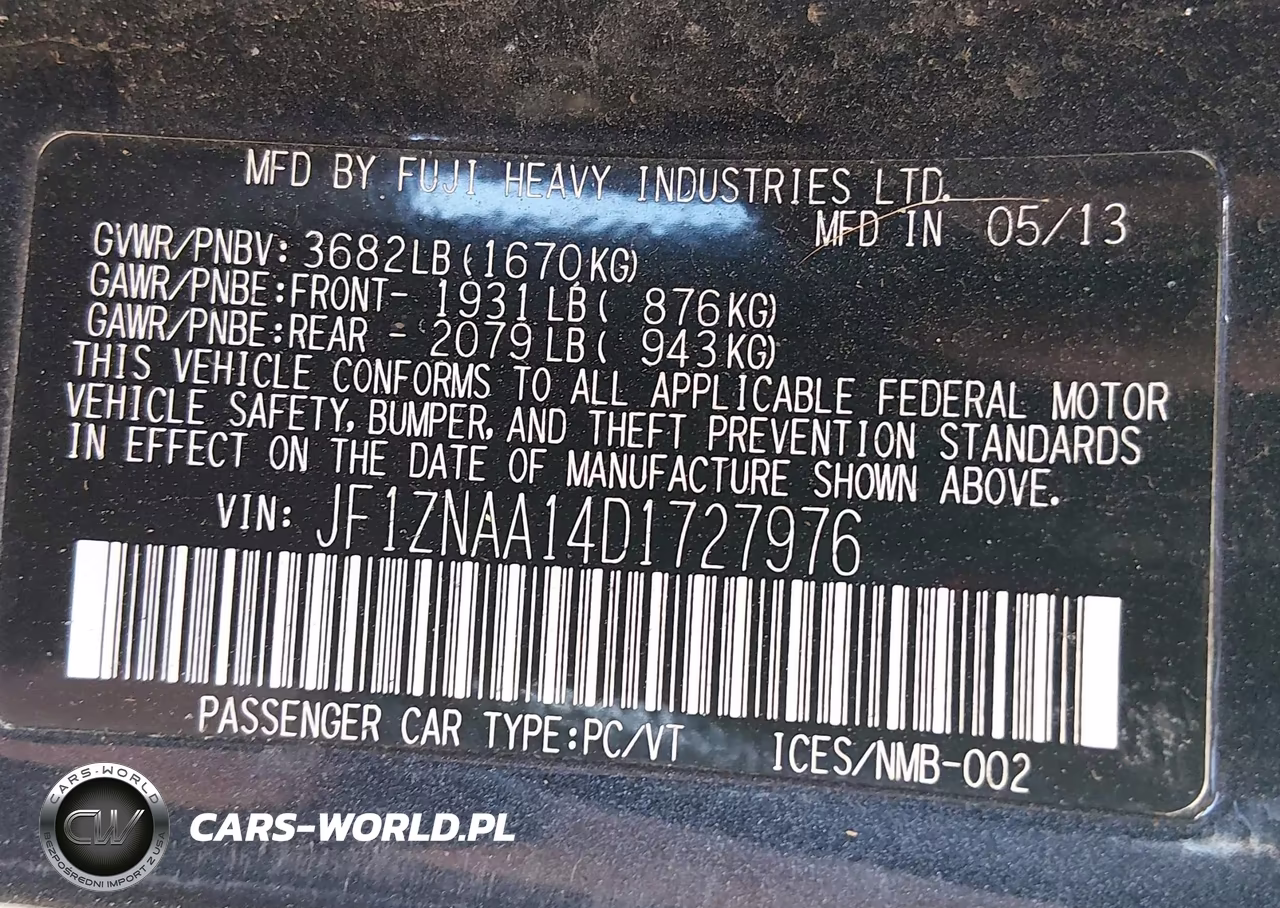 2013 Scion Fr-S VIN:JF1ZNAA14D1727976 - 9