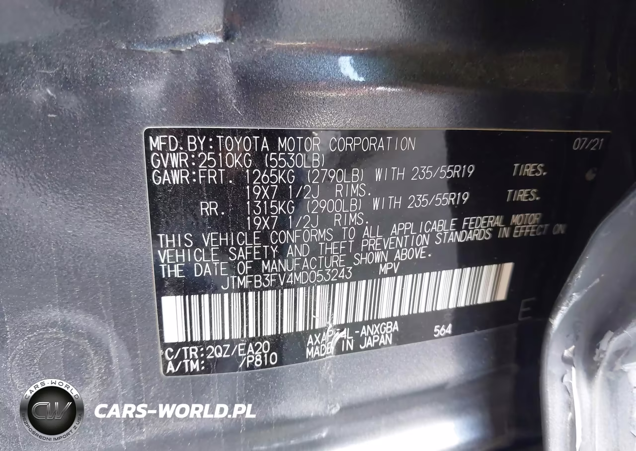 2021 Toyota Rav4 Prime Xse VIN:JTMFB3FV4MD053243 - 9
