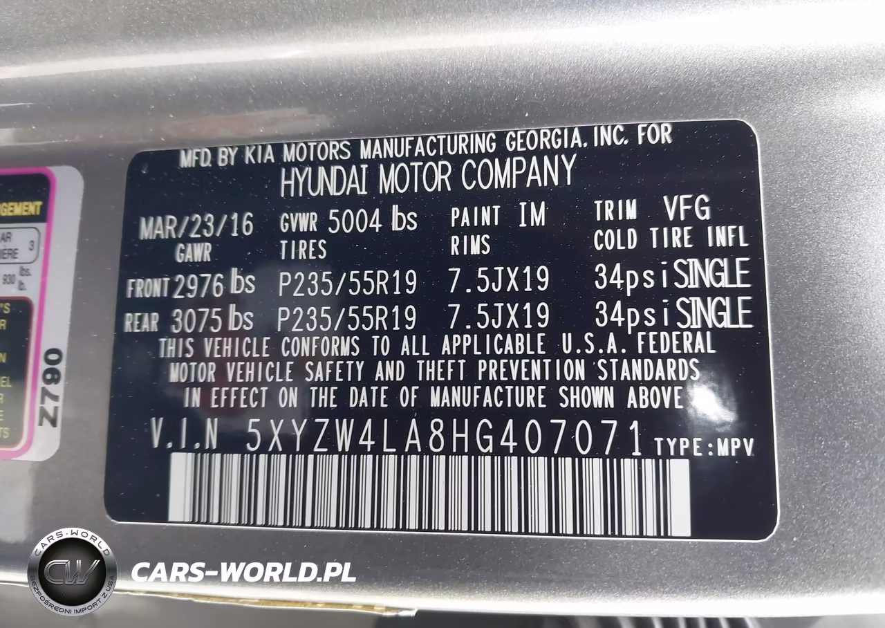 2017 Hyundai Santa Fe Sport 2.0T Ultimate VIN:5XYZW4LA8HG407071 - 9