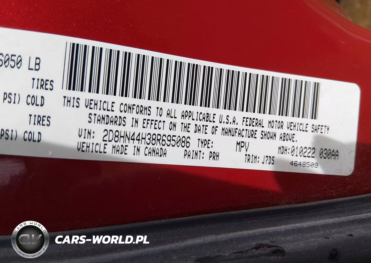 2008 Dodge Grand Caravan Se VIN:2D8HN44H38R695086 - 9