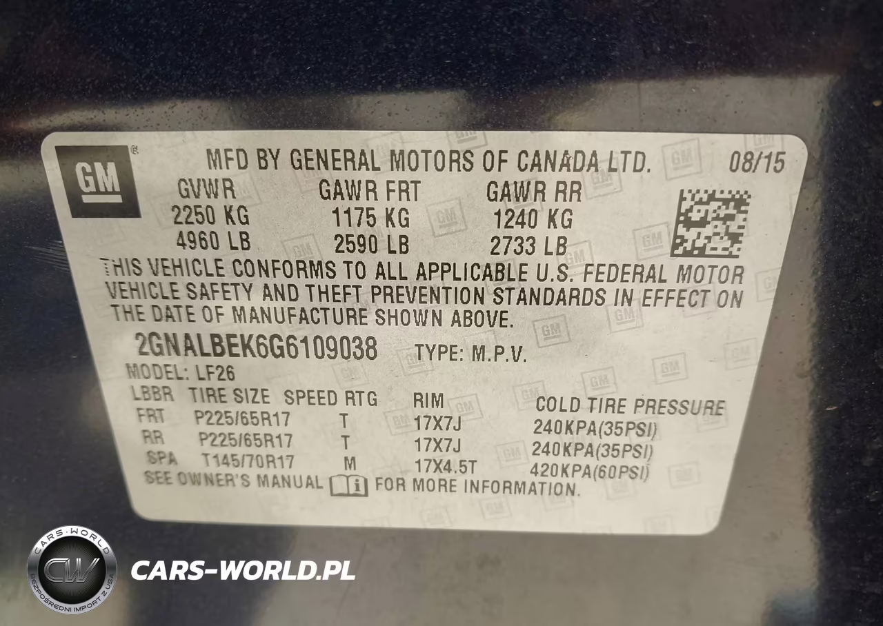 2016 Chevrolet Equinox Ls VIN:2GNALBEK6G6109038 - 9