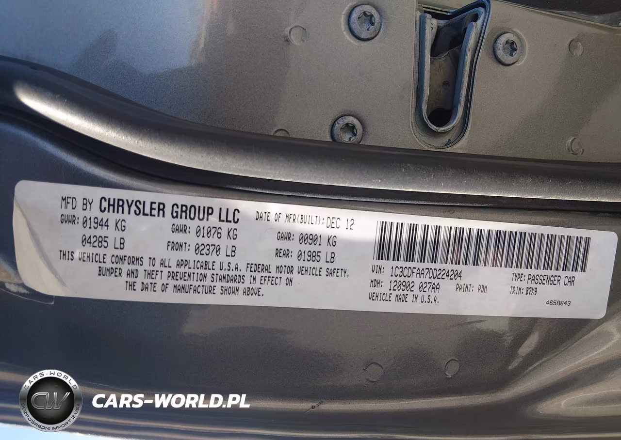 2013 Dodge Dart Se VIN:1C3CDFAA7DD224204 - 9