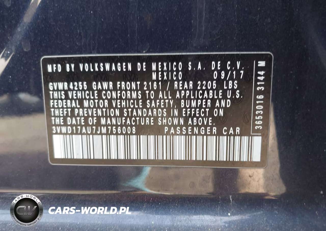 2018 Volkswagen Golf Sportwagen Tsi S-Tsi Se VIN:3VWD17AU7JM756008 - 9