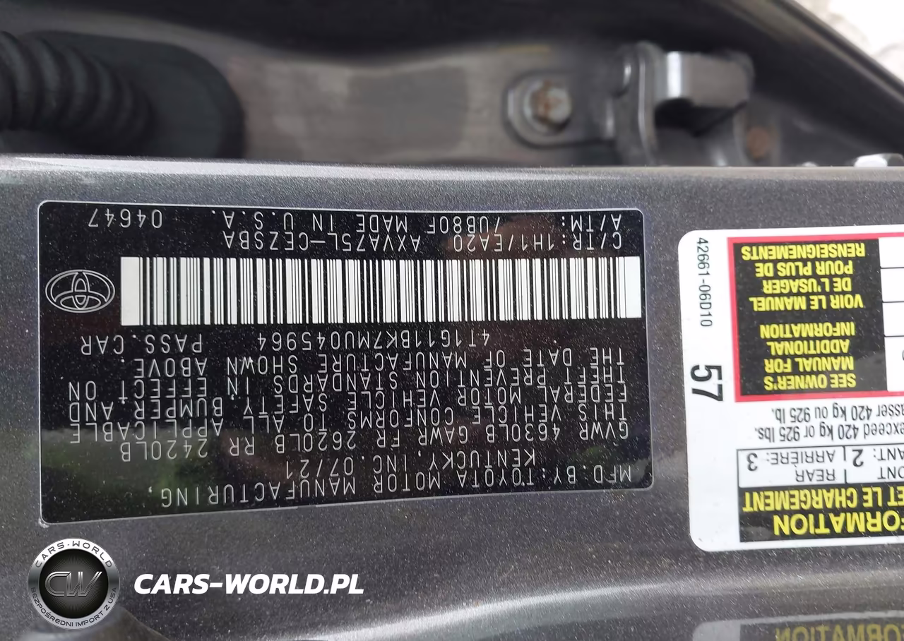 2021 Toyota Camry Se Awd VIN:4T1G11BK7MU045964 - 9