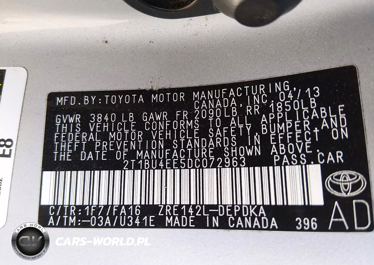 2013 Toyota Corolla L VIN:2T1BU4EE5DC072963 - 9