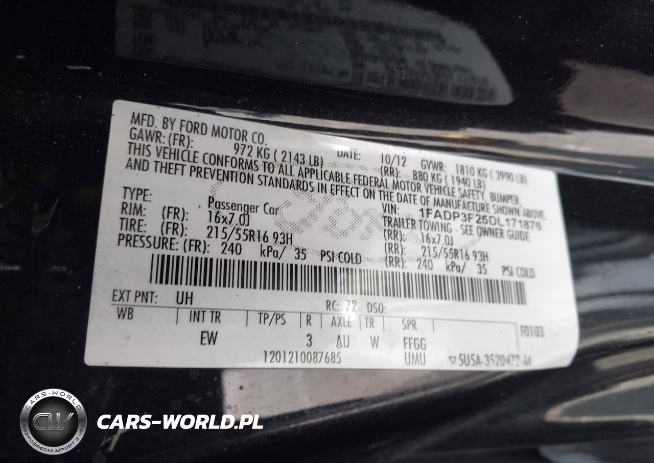 2013 Ford Focus Se VIN:1FADP3F25DL171876 - 9