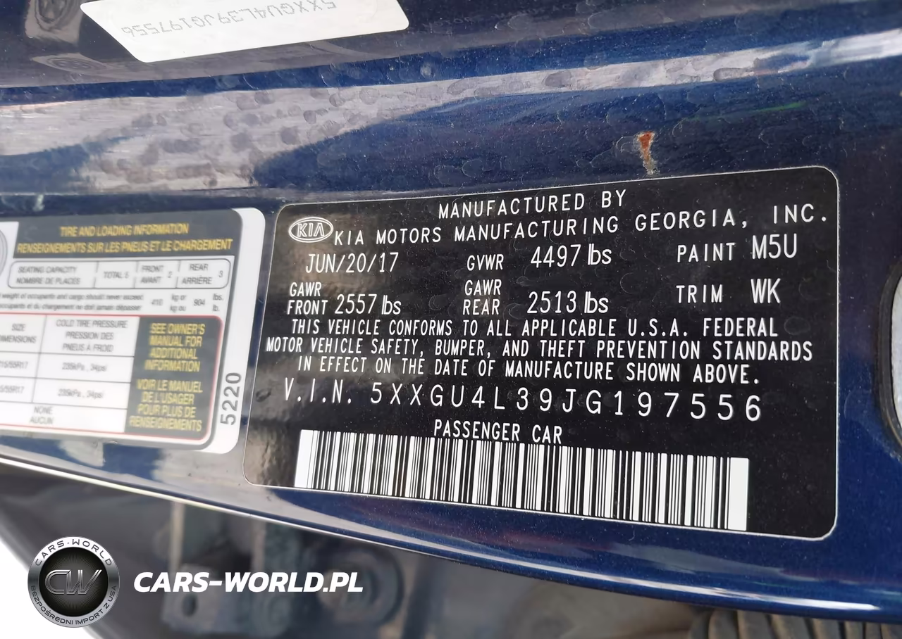 2018 Kia Optima Ex VIN:5XXGU4L39JG197556 - 9