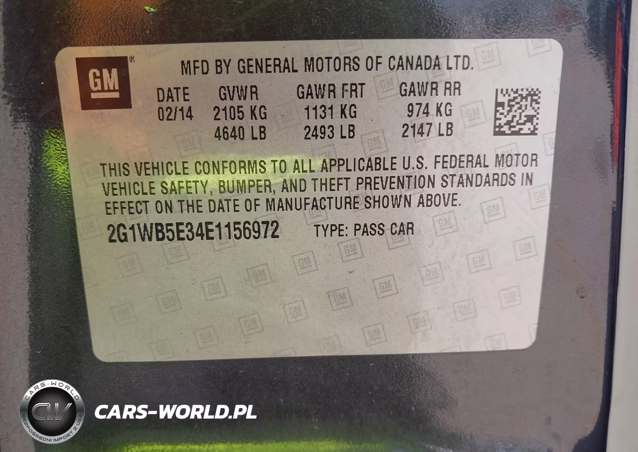 2014 Chevrolet Impala Limited Lt VIN:2G1WB5E34E1156972 - 9