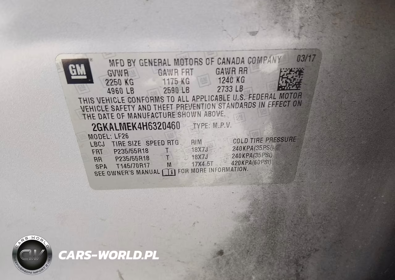 2017 GMC Terrain Sle-1 VIN:2GKALMEK4H6320460 - 9