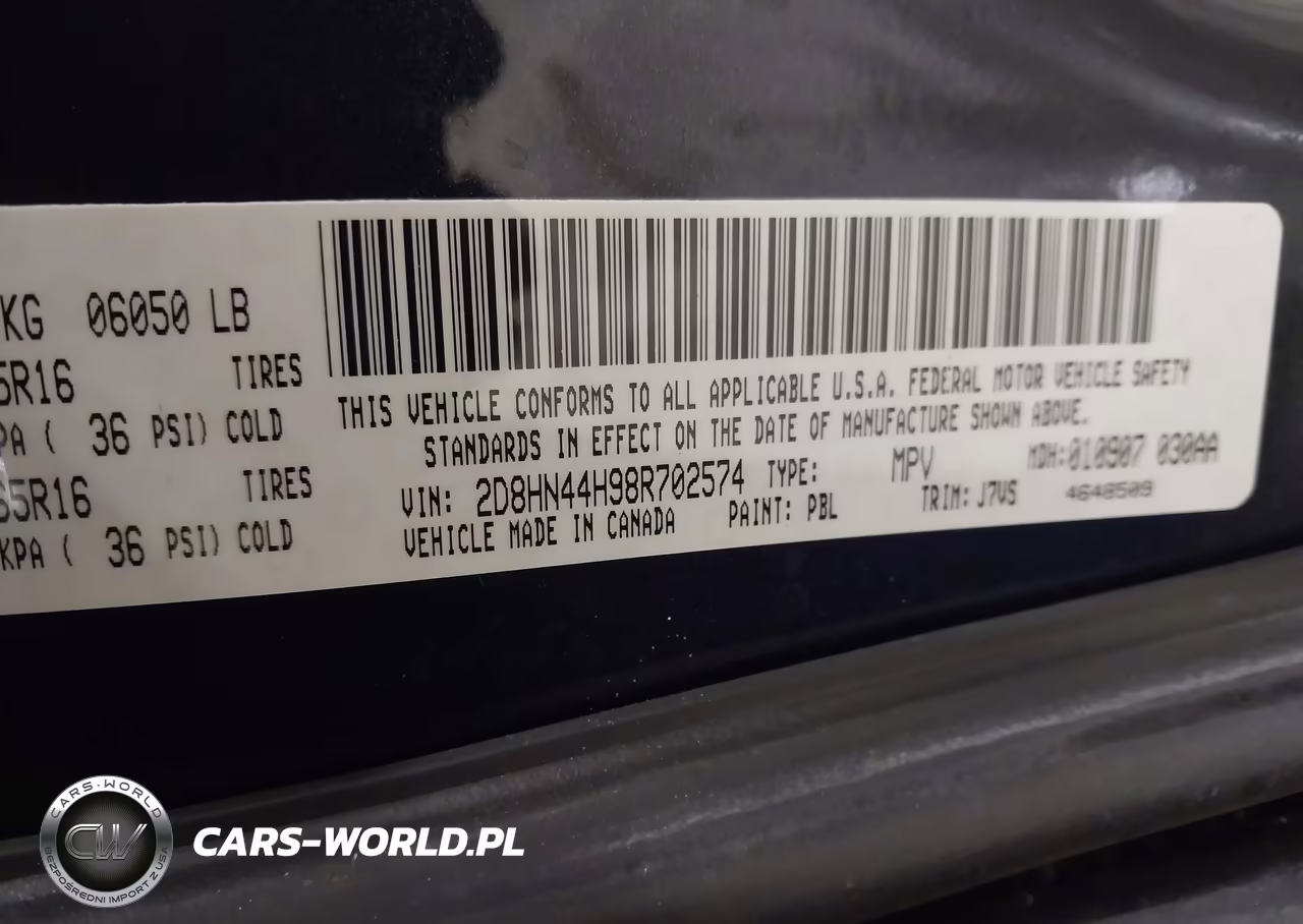 2008 Dodge Grand Caravan Se VIN:2D8HN44H98R702574 - 9