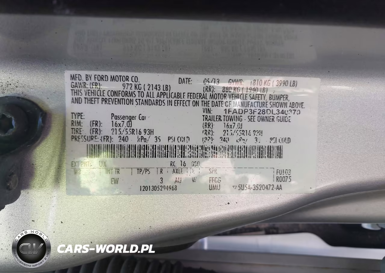 2013 Ford Focus Se VIN:1FADP3F28DL340370 - 9