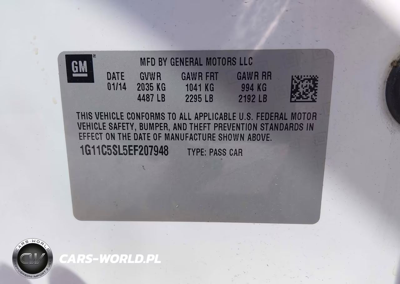 2014 Chevrolet Malibu 1Lt VIN:1G11C5SL5EF207948 - 9