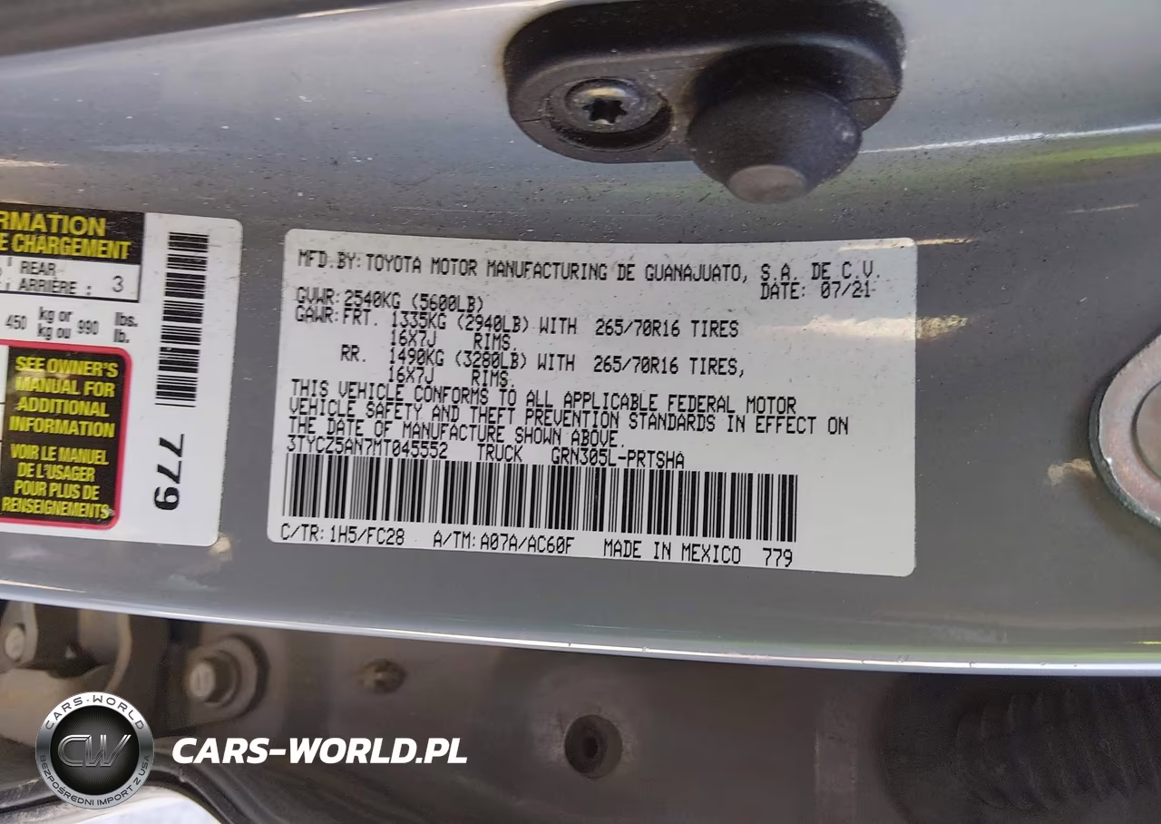2021 Toyota Tacoma Sr5 V6 VIN:3TYCZ5AN7MT045552 - 9
