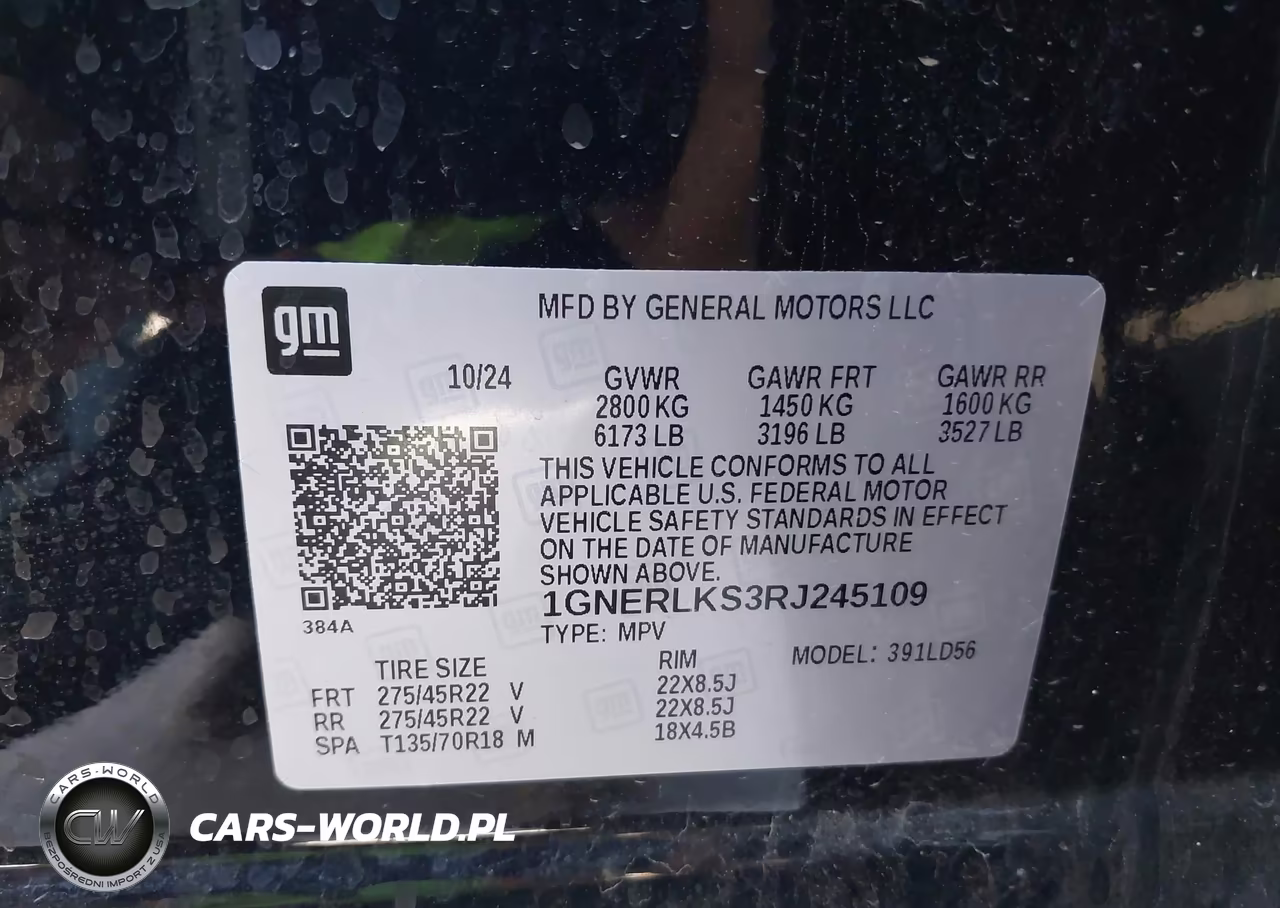 2024 Chevrolet Traverse Fwd Rs VIN:1GNERLKS3RJ245109 - 9