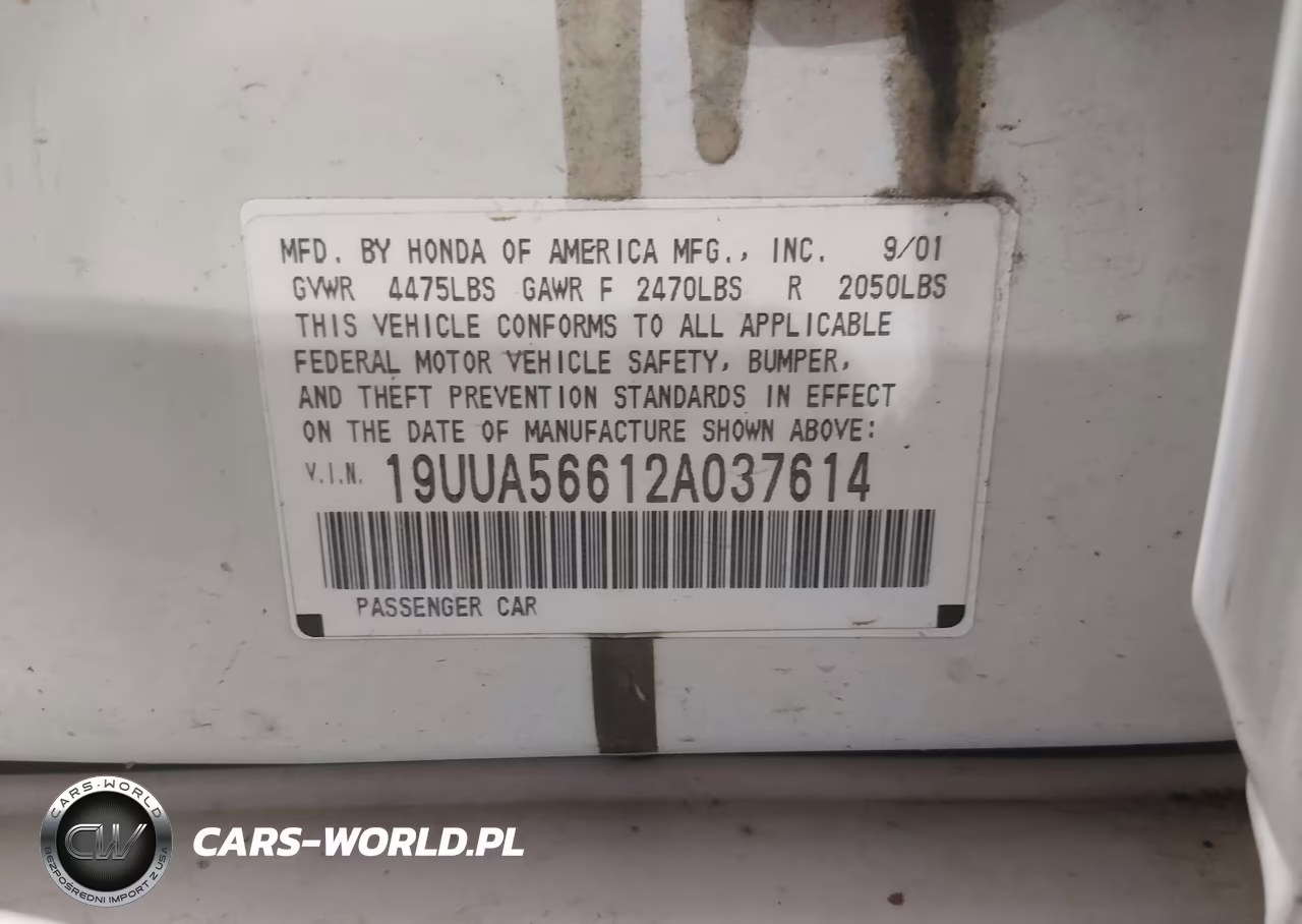 2002 Acura Tl 3.2 VIN:19UUA56612A037614 - 8