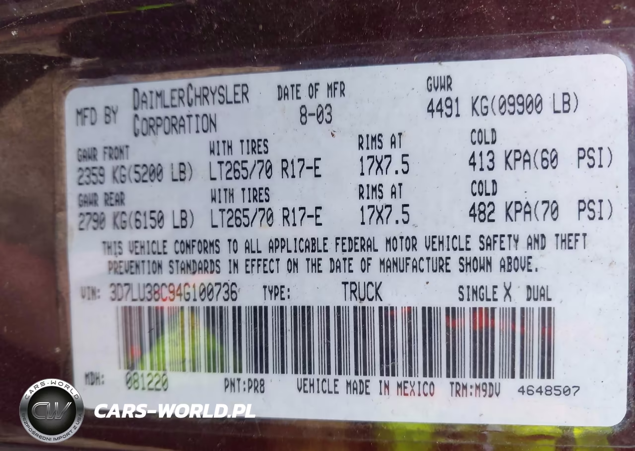 2004 Dodge Ram 3500 Slt-Laramie VIN:3D7LU38C94G100736 - 9