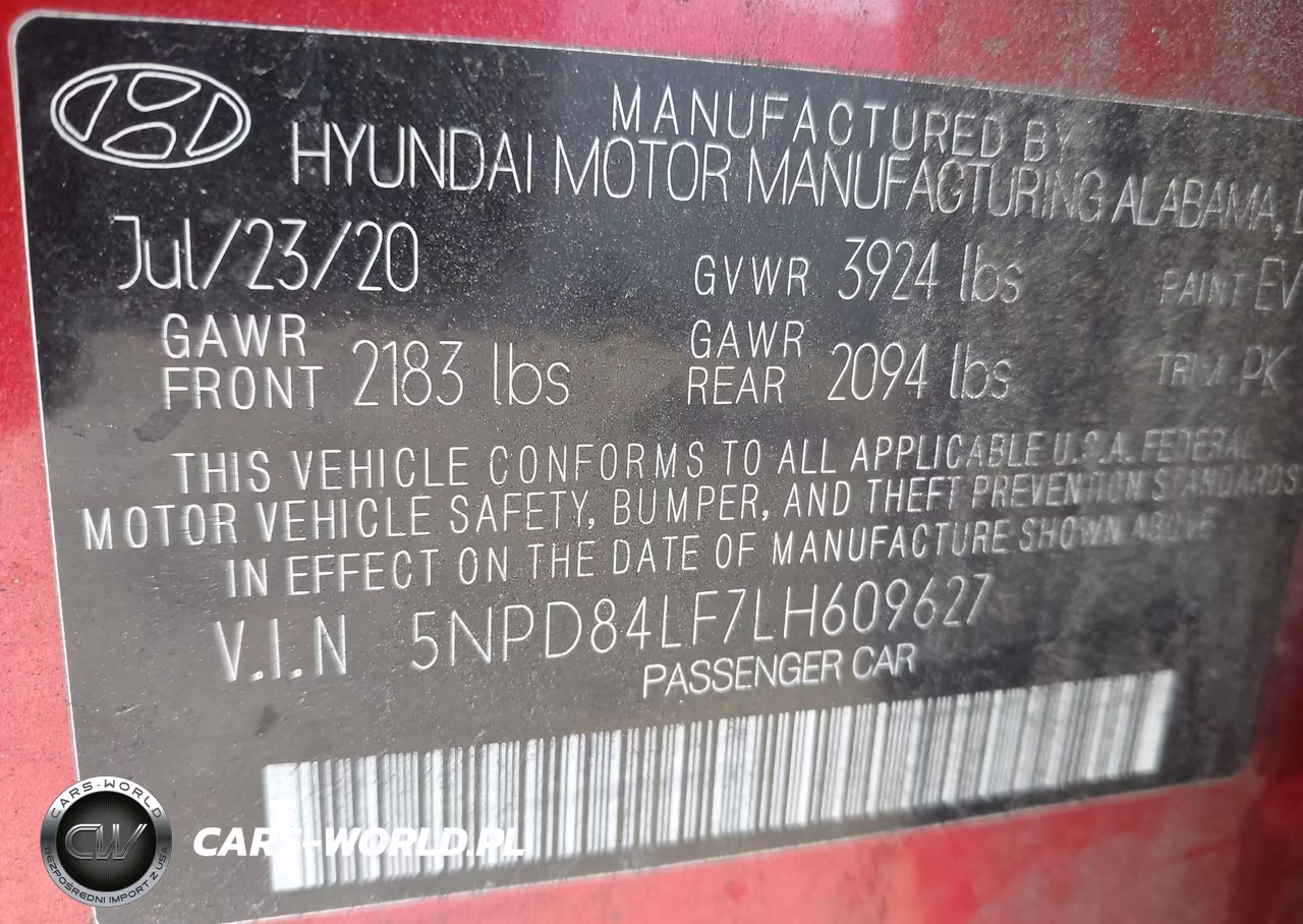 2020 Hyundai Elantra Sel VIN:5NPD84LF7LH609627 - 9