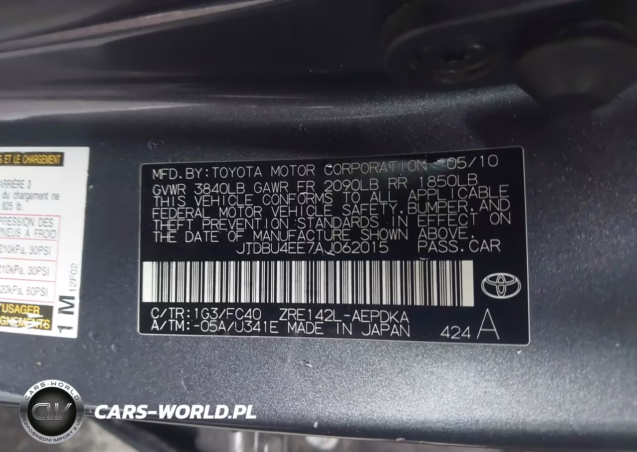 2010 Toyota Corolla Le VIN:JTDBU4EE7AJ062015 - 9
