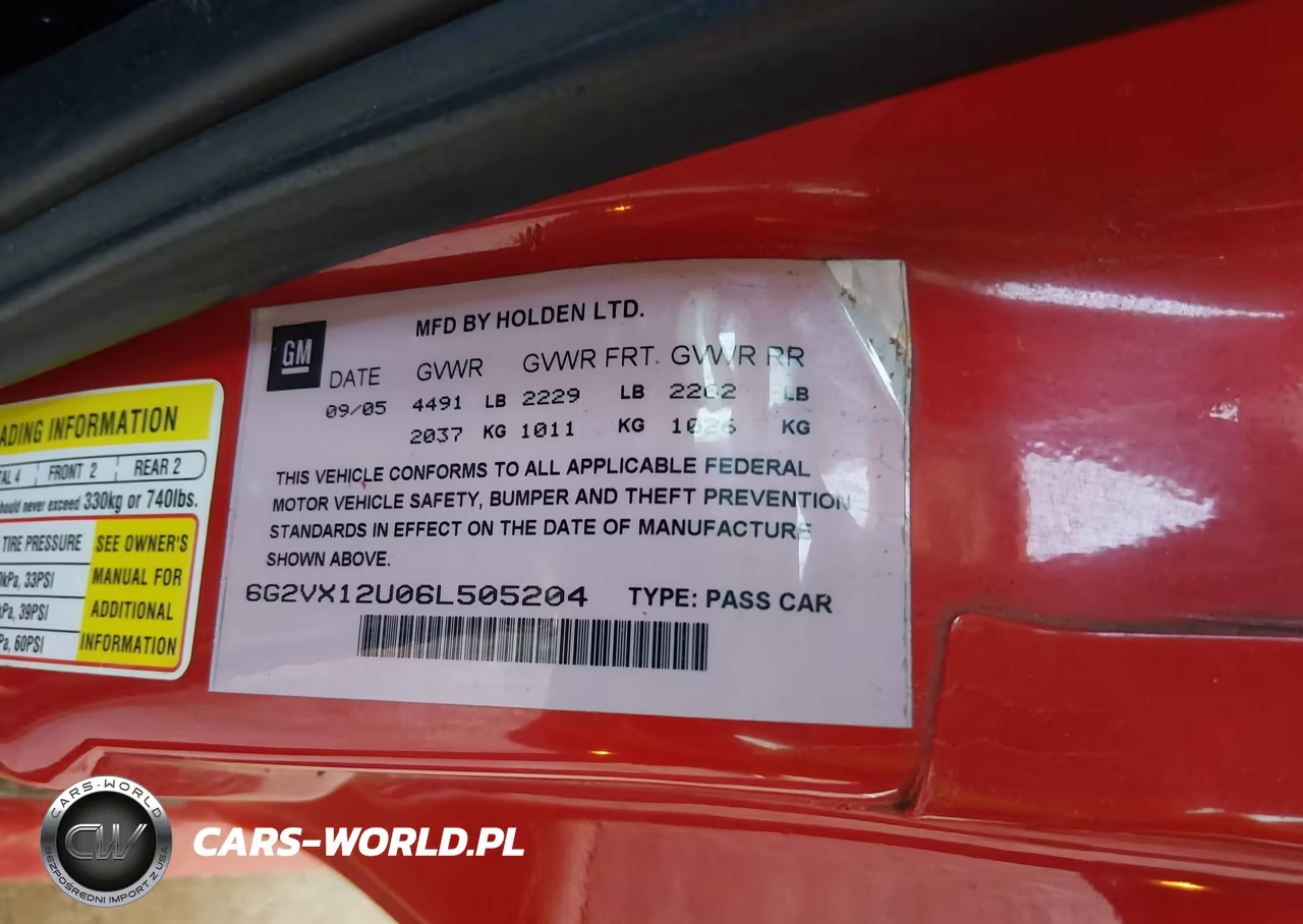 2006 Pontiac Gto VIN:6G2VX12U06L505204 - 9
