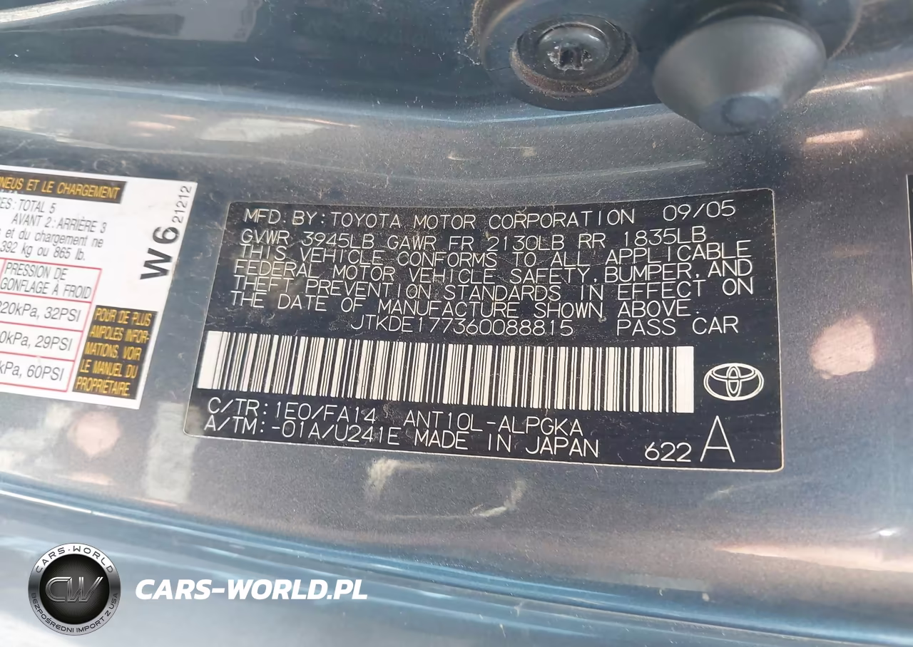 2006 Scion Tc VIN:JTKDE177360088815 - 9
