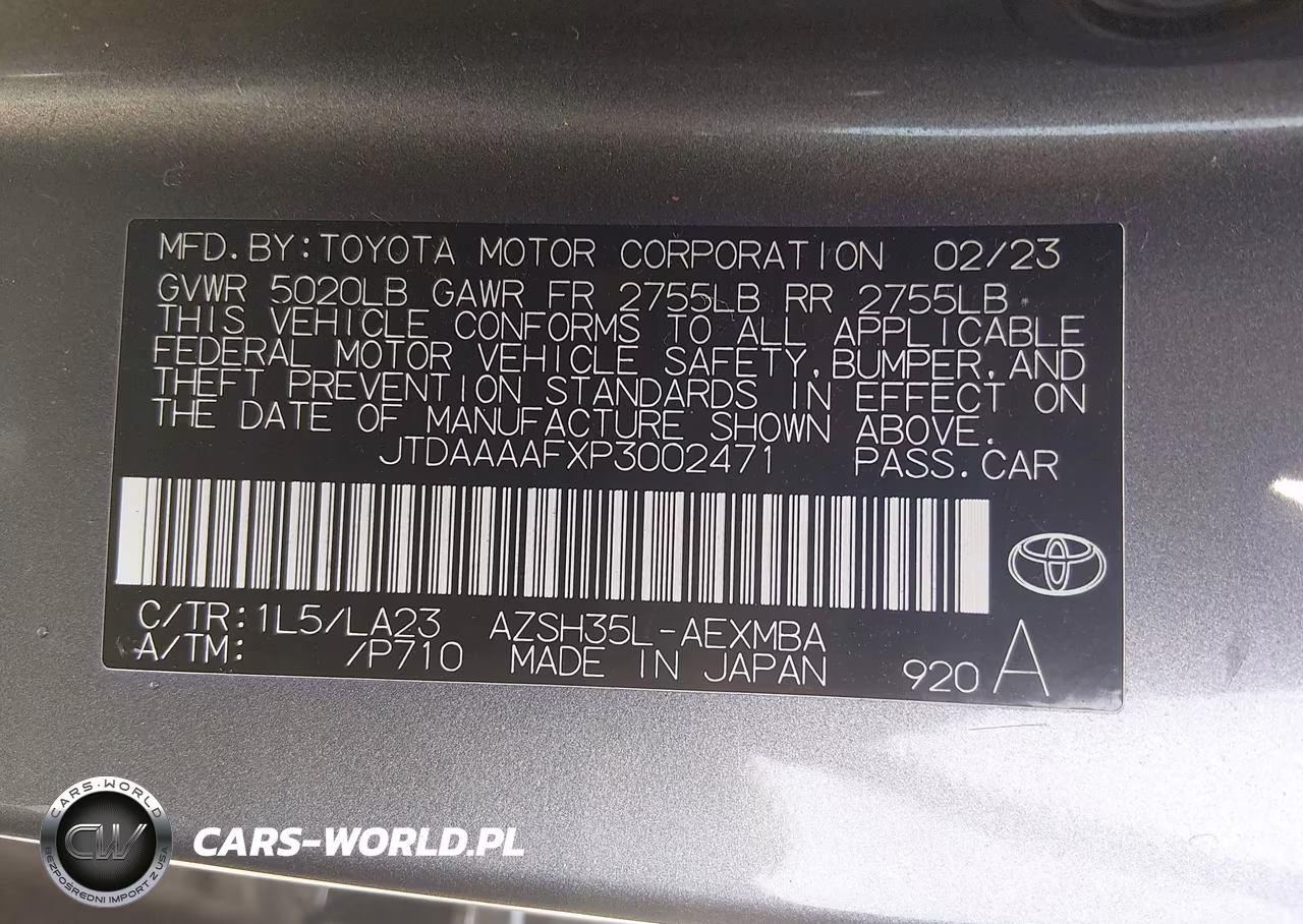 2023 Toyota Crown Limited VIN:JTDAAAAFXP3002471 - 9