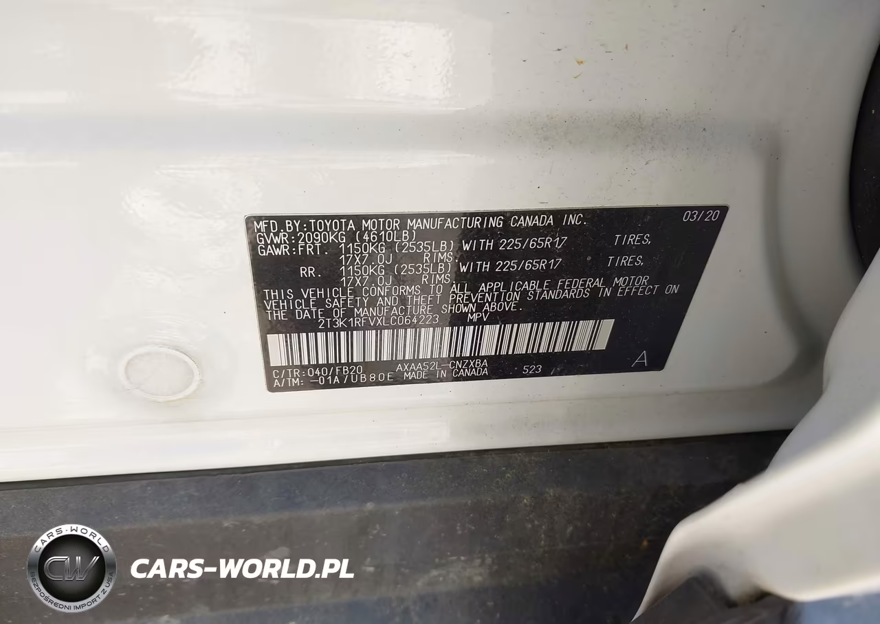 2020 Toyota Rav4 Le VIN:2T3K1RFVXLC064223 - 9