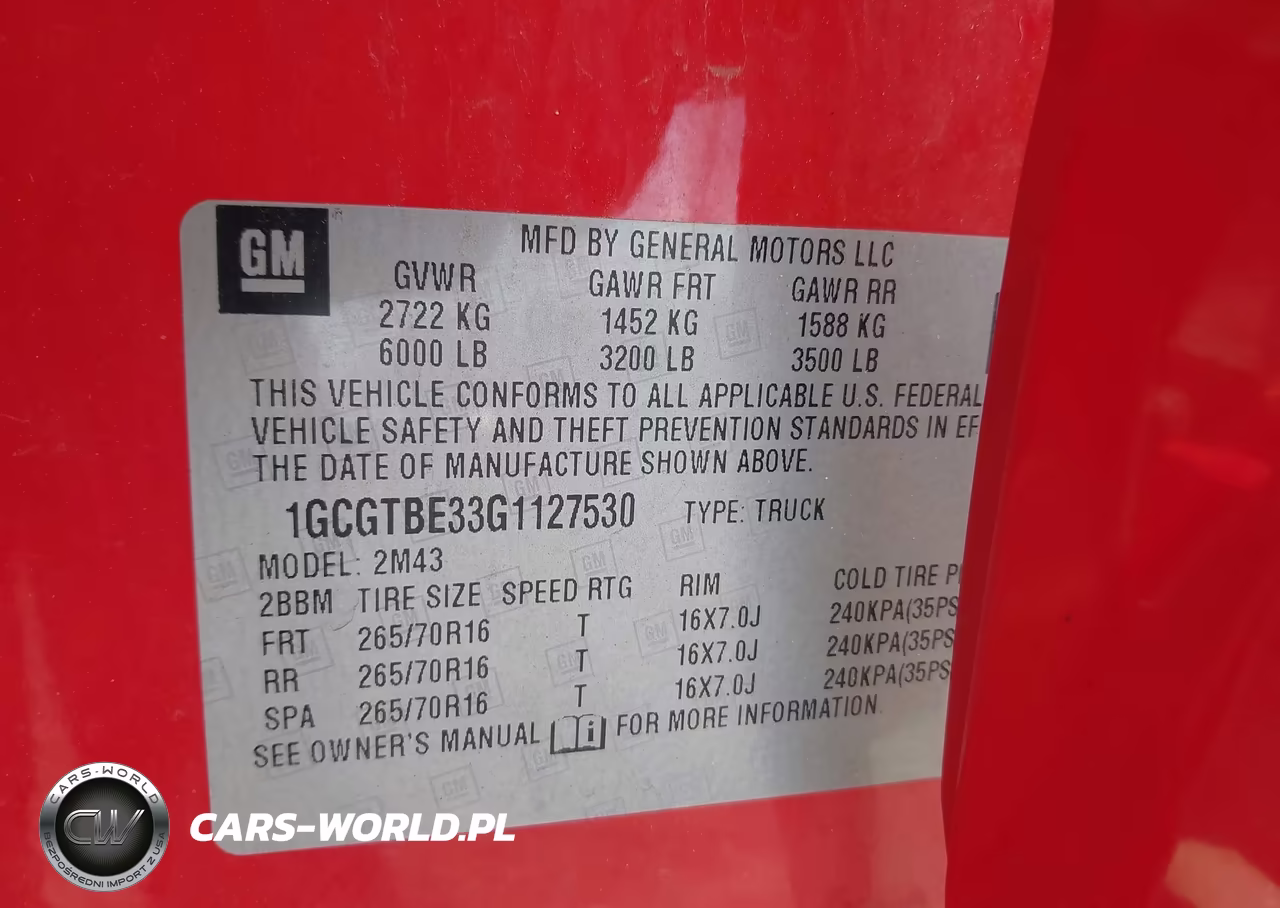 2016 Chevrolet Colorado Wt VIN:1GCGTBE33G1127530 - 9