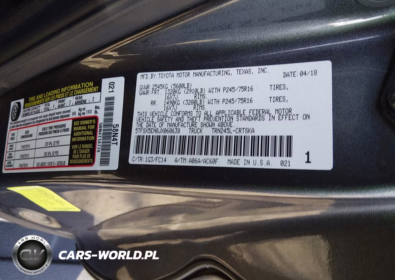 2018 Toyota Tacoma Sr5 VIN:5TFSX5EN8JX060638 - 9