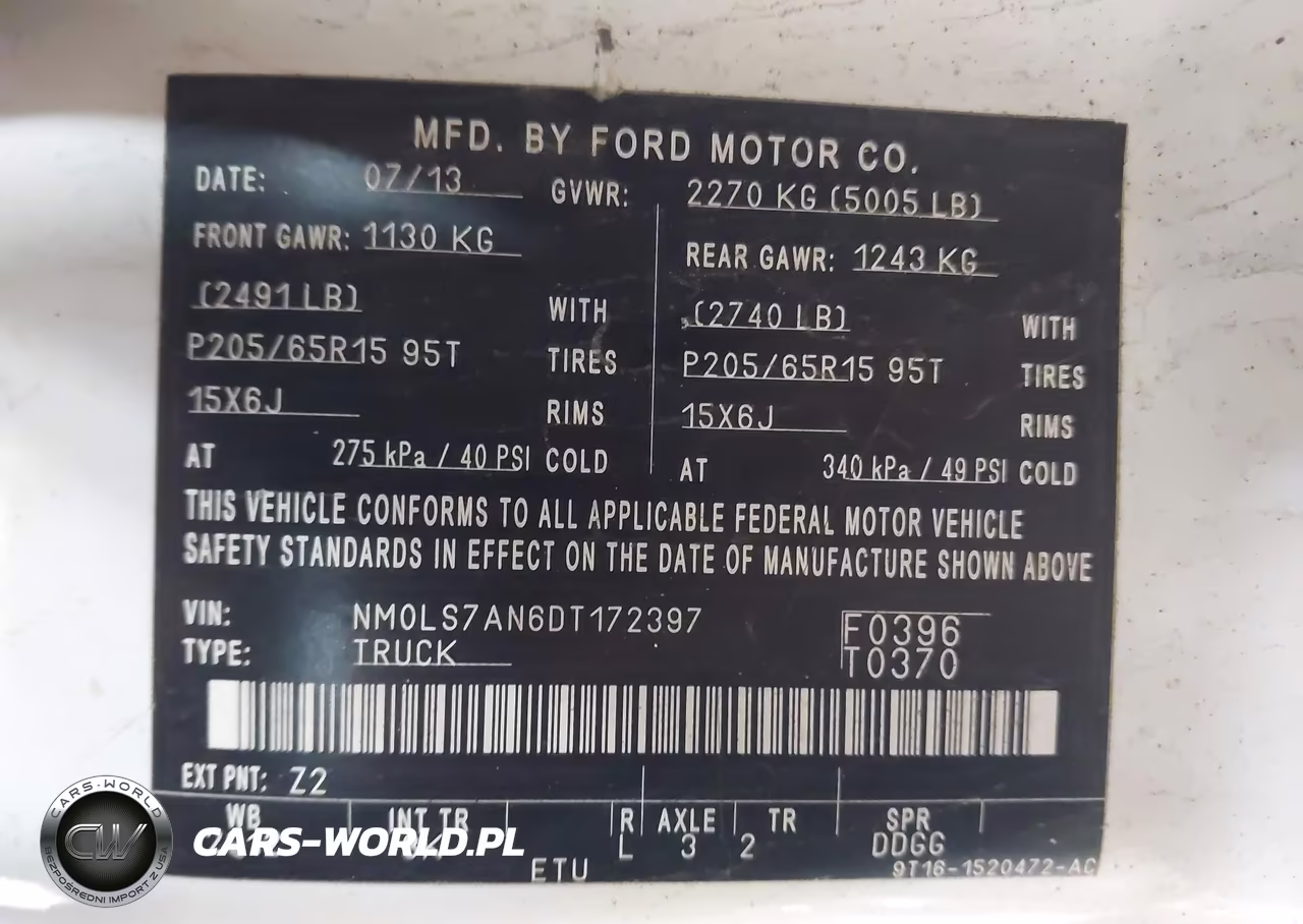 2013 Ford Transit Connect Xl VIN:NM0LS7AN6DT172397 - 9