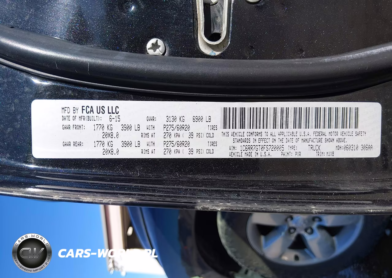 2015 Ram 1500 Big Horn VIN:1C6RR7GT0FS720005 - 9