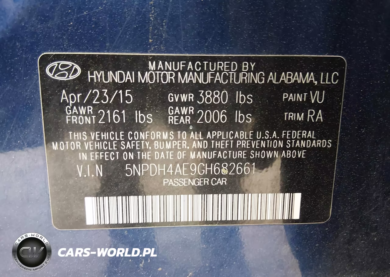 2016 Hyundai Elantra Se VIN:5NPDH4AE9GH682661 - 13