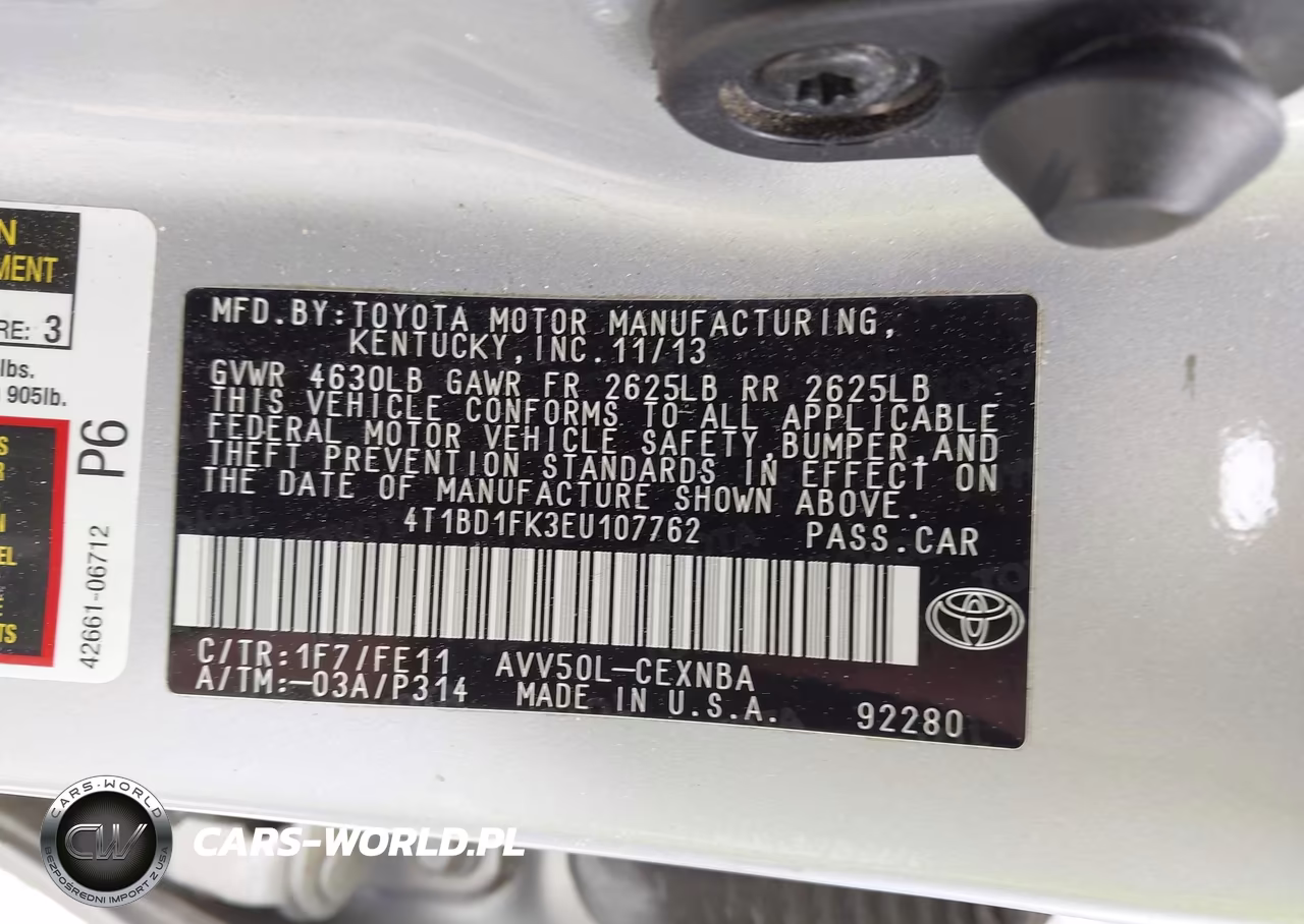 2014 Toyota Camry Hybrid Le VIN:4T1BD1FK3EU107762 - 9