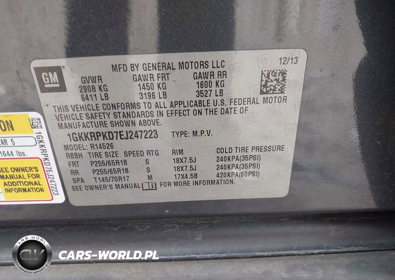 2014 GMC Acadia Sle-2 VIN:1GKKRPKD7EJ247223 - 9