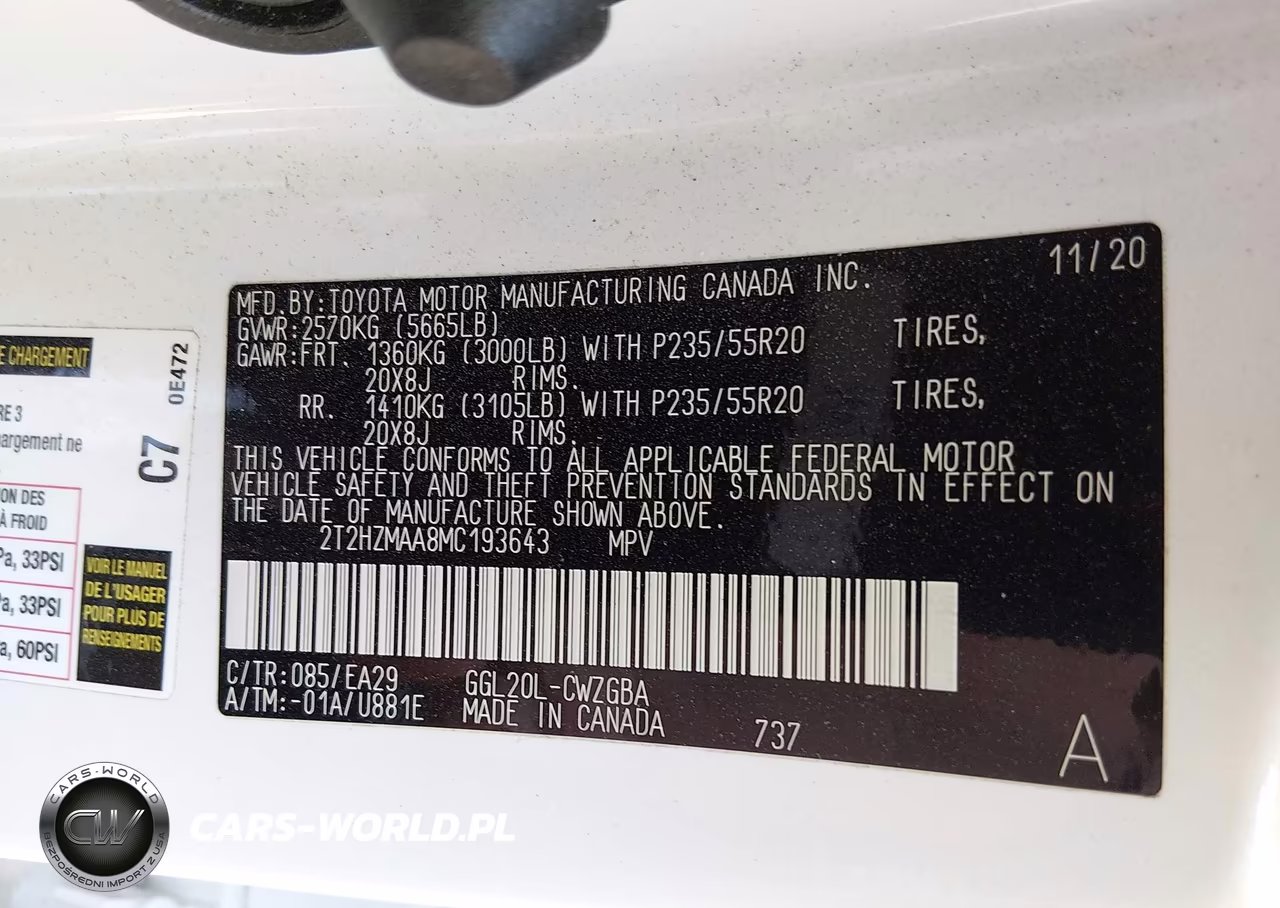 2021 Lexus Rx 350 VIN:2T2HZMAA8MC193643 - 9