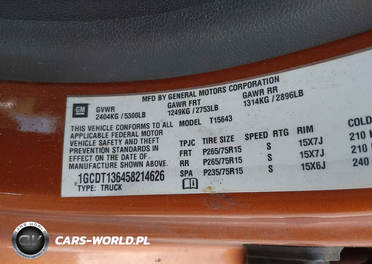 2005 Chevrolet Colorado Ls VIN:1GCDT136458214626 - 9