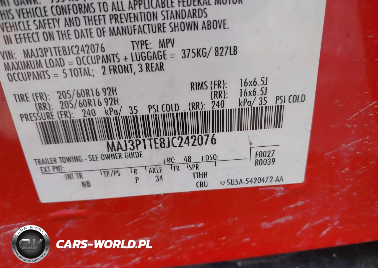 2018 Ford Ecosport Se VIN:MAJ3P1TE8JC242076 - 9
