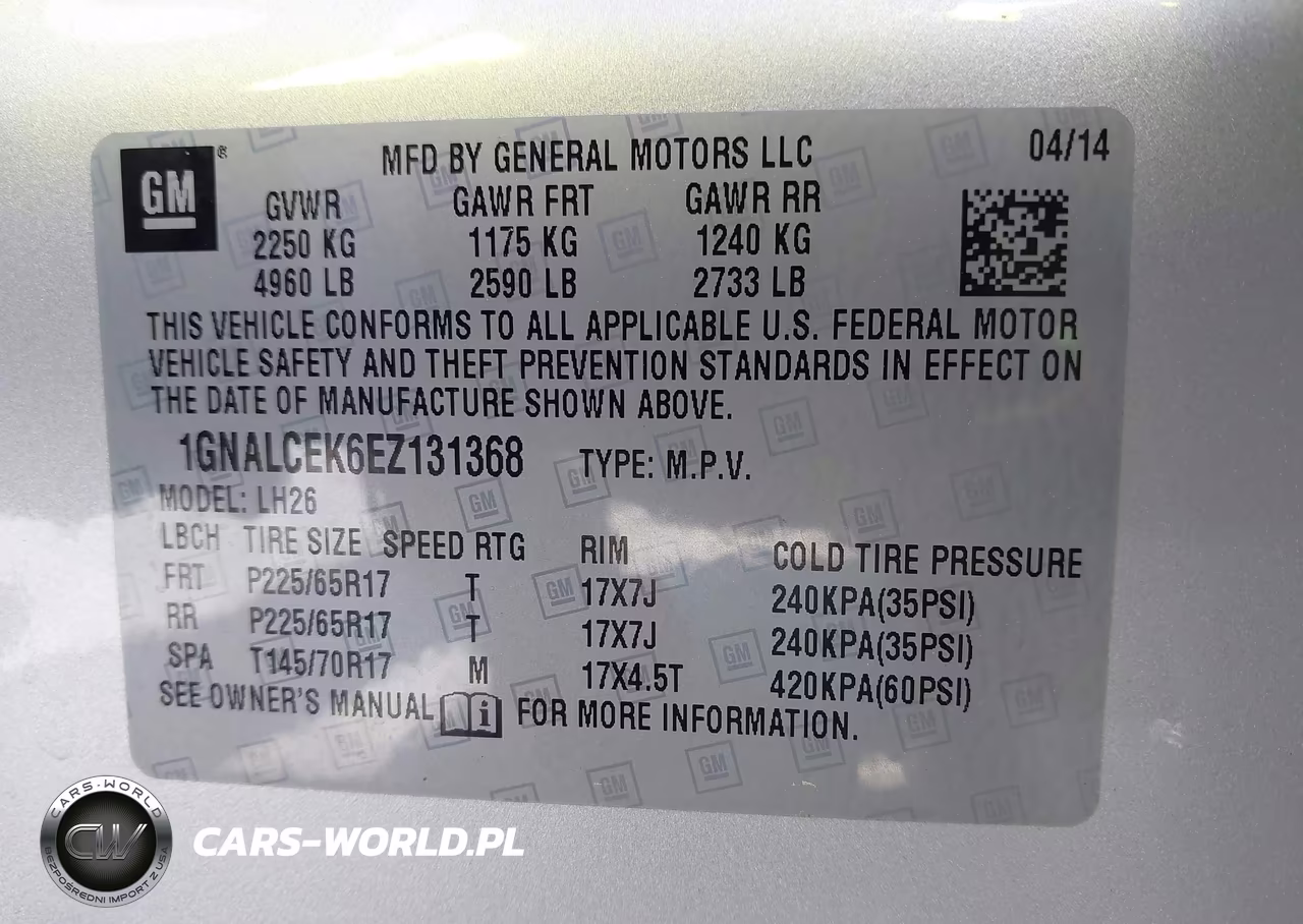 2014 Chevrolet Equinox 2Lt VIN:1GNALCEK6EZ131368 - 9