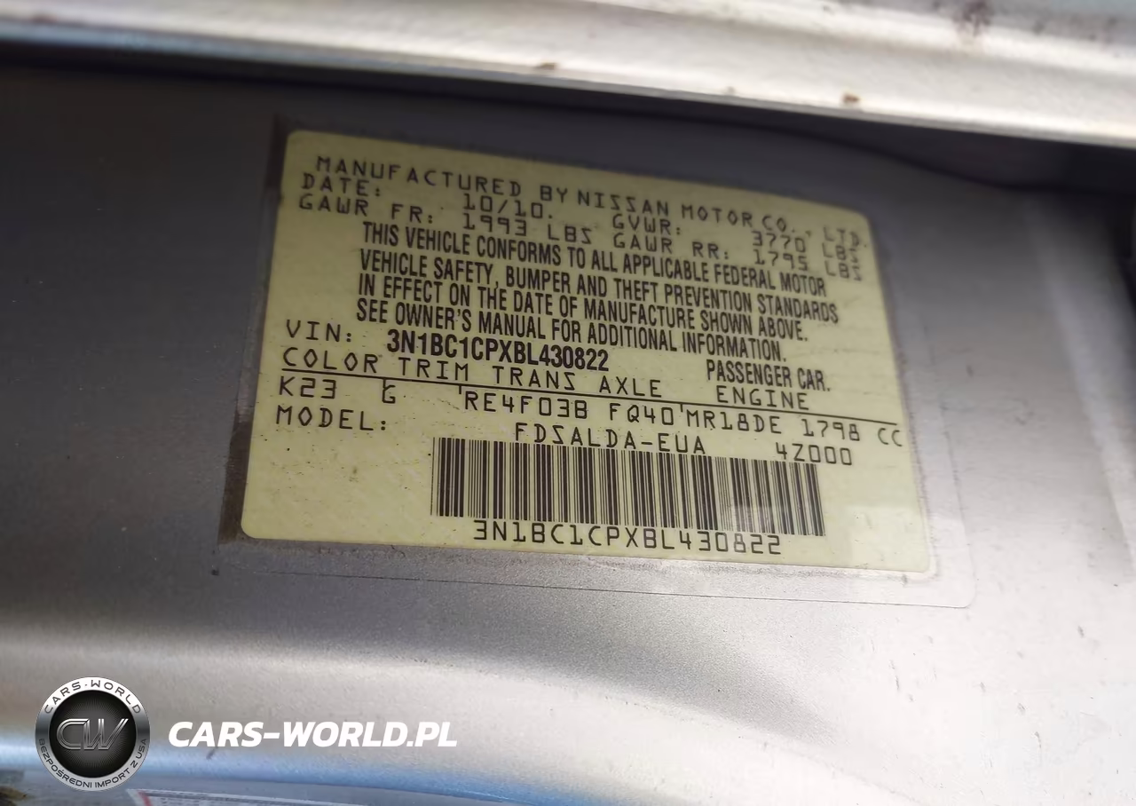 2011 Nissan Versa 1.8S VIN:3N1BC1CPXBL430822 - 9