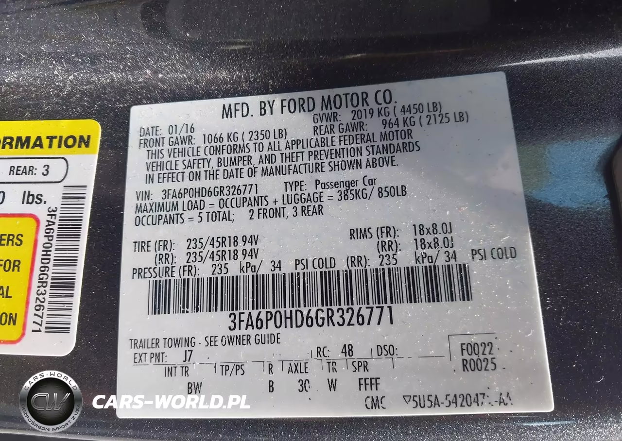 2016 Ford Fusion Se VIN:3FA6P0HD6GR326771 - 9