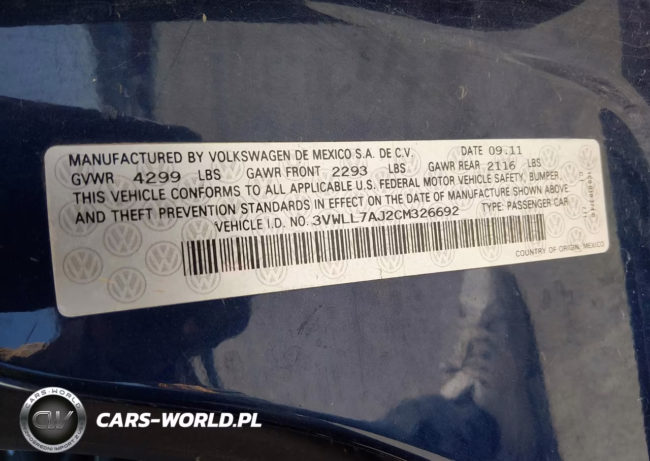 2012 Volkswagen Jetta 2.0L Tdi VIN:3VWLL7AJ2CM326692 - 9
