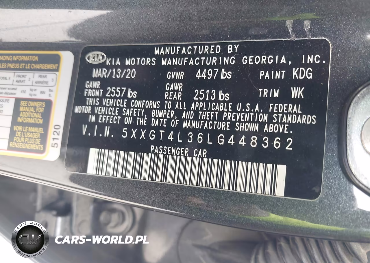 2020 Kia Optima Lx VIN:5XXGT4L36LG448362 - 9