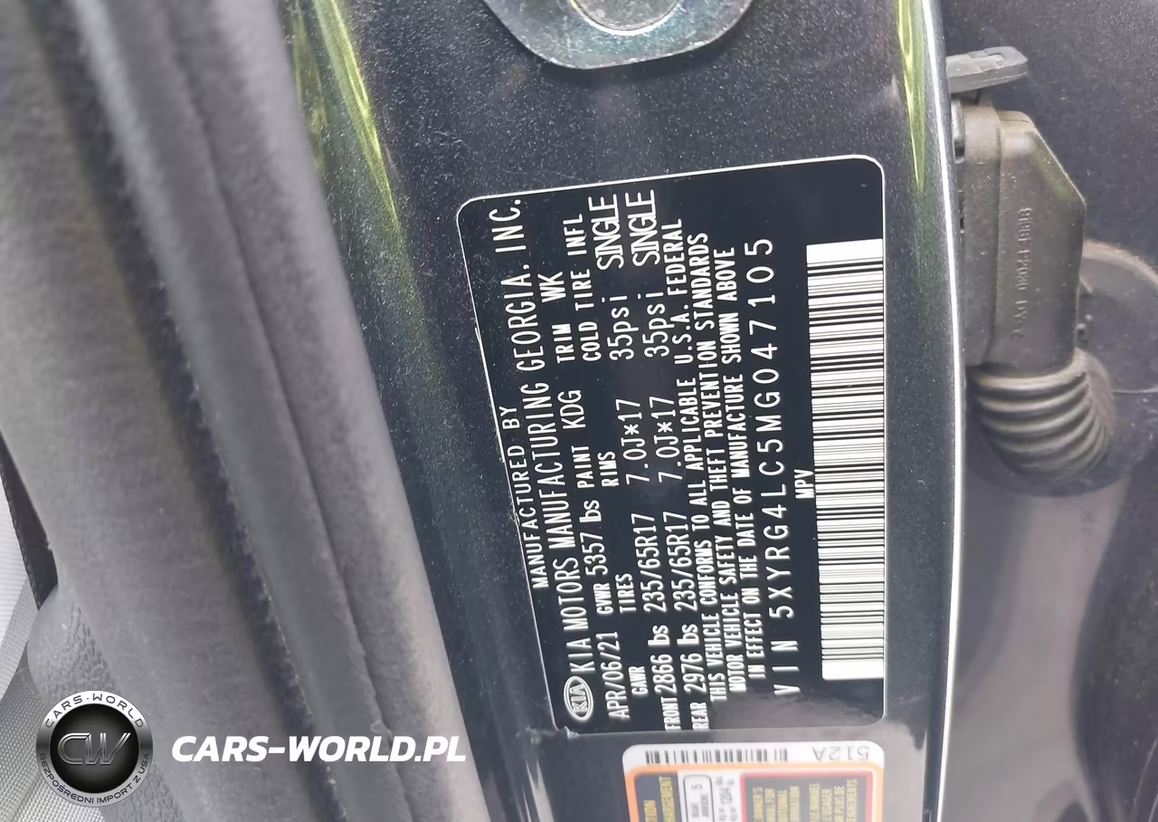 2021 Kia Sorento Lx VIN:5XYRG4LC5MG047105 - 9