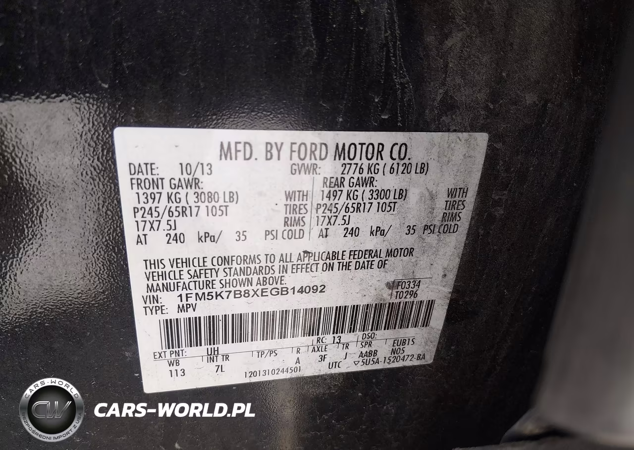 2014 Ford Explorer VIN:1FM5K7B8XEGB14092 - 9