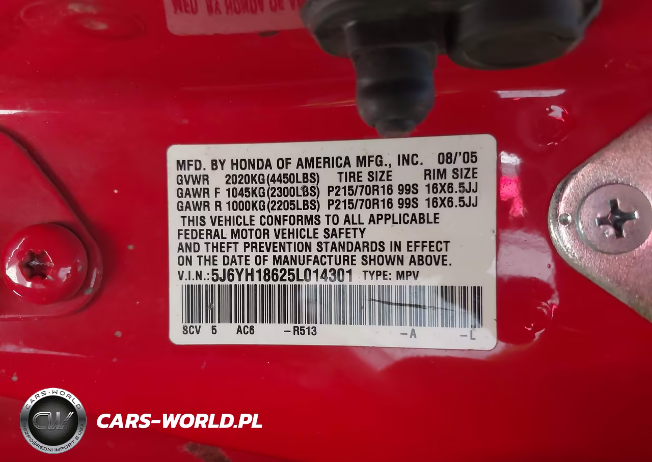 2005 Honda Element Ex VIN:5J6YH18625L014301 - 9