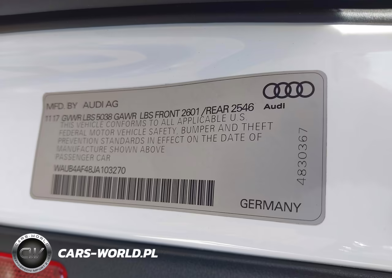 2018 Audi S4 3.0T Premium Plus VIN:WAUB4AF48JA103270 - 9