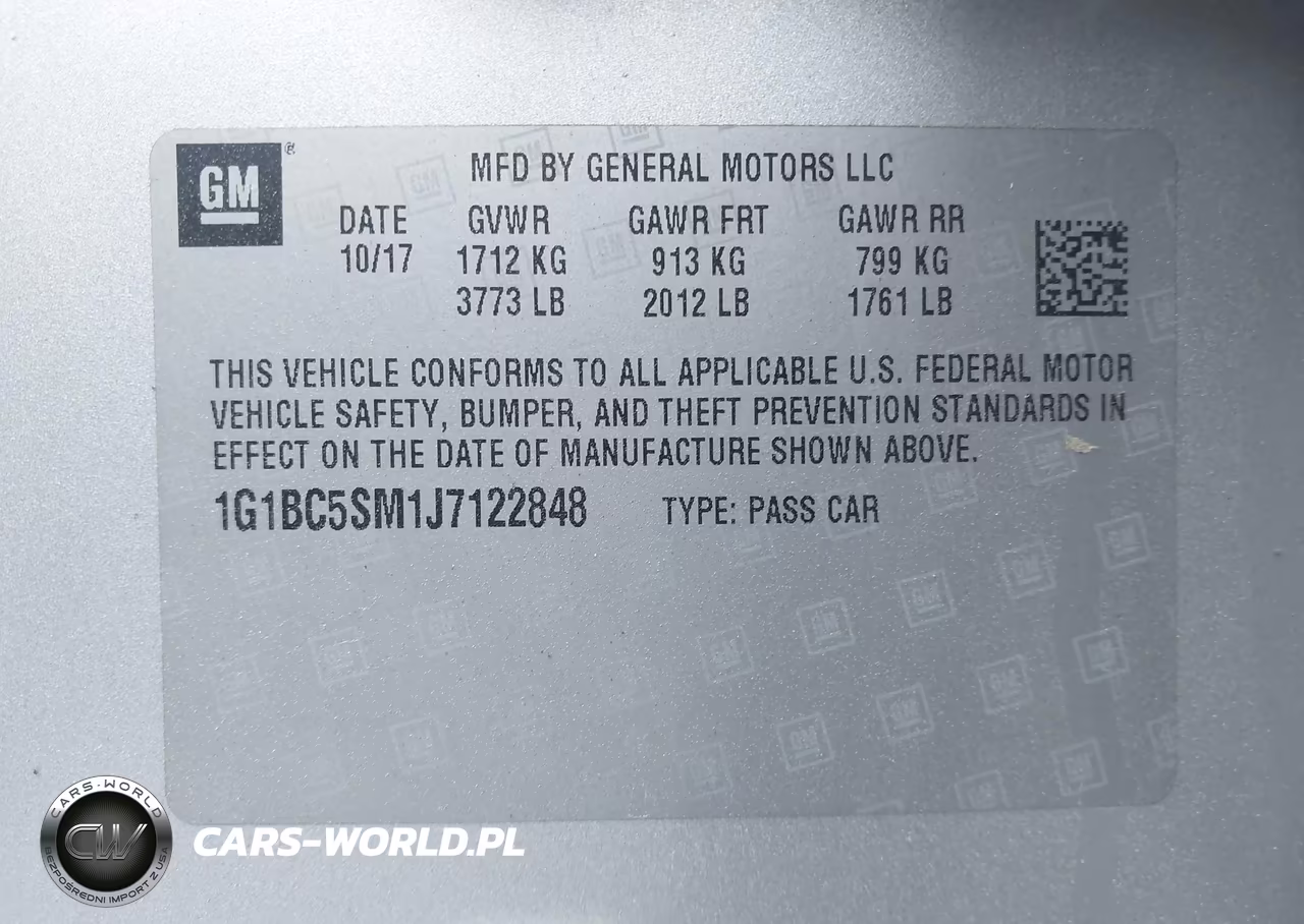 2018 Chevrolet Cruze Ls Auto VIN:1G1BC5SM1J7122848 - 9