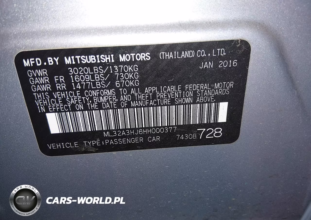 2017 Mitsubishi Mirage Es VIN:ML32A3HJ6HH000377 - 9