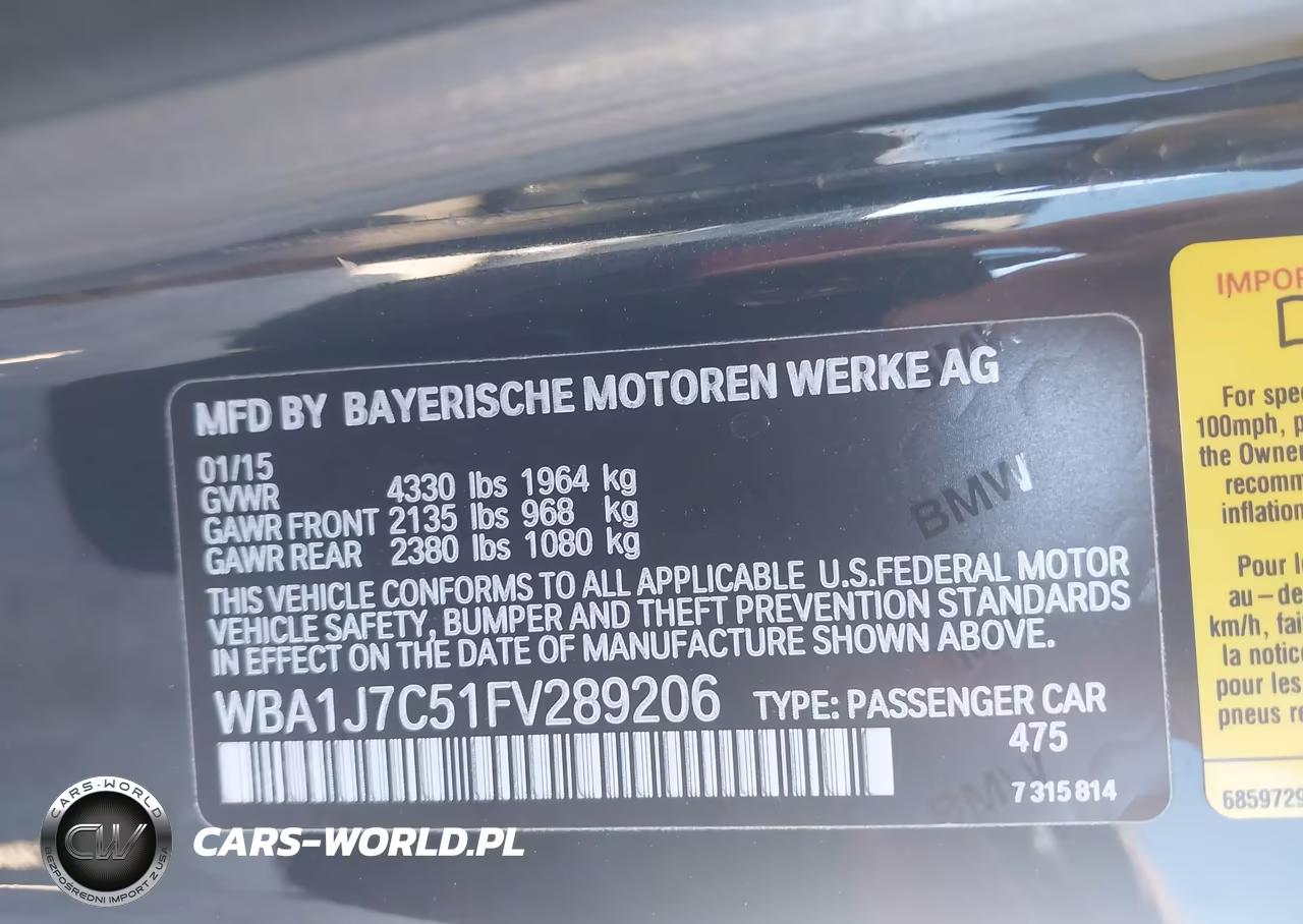 2015 BMW M235 VIN:WBA1J7C51FV289206 - 9